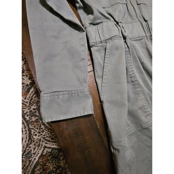 J. Crew Dress  Womens  Zip Front Chino 8  Long Sleeve Gree Granolagirl Academia - Picture 4 of 16